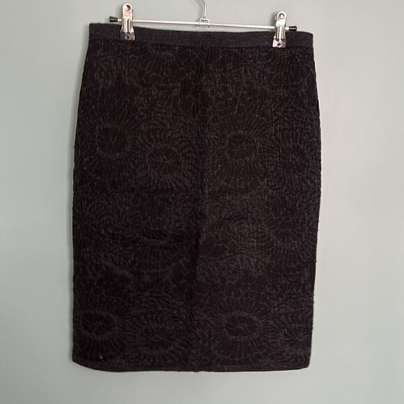 Eileen Fisher Wool Blend Stretchy Pencil Skirt - Picture 6 of 7